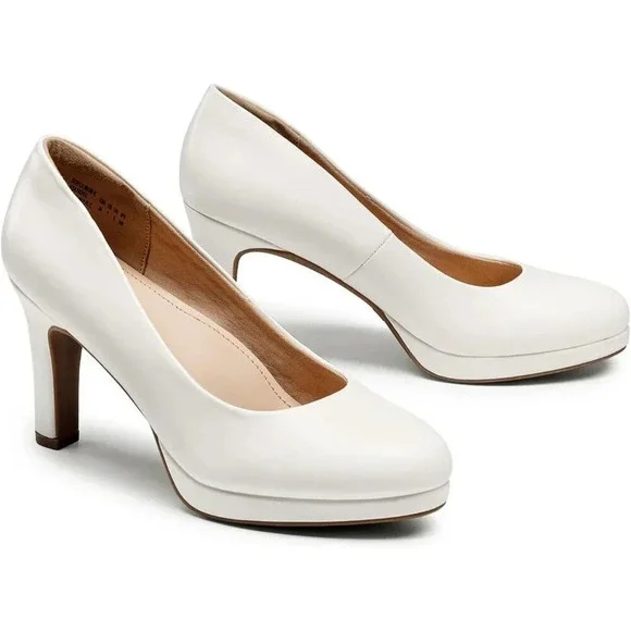 Women's Close Toe Low Kitten Heels Pump Comfortable Office Work Dress Shoes - Picture 5 of 7